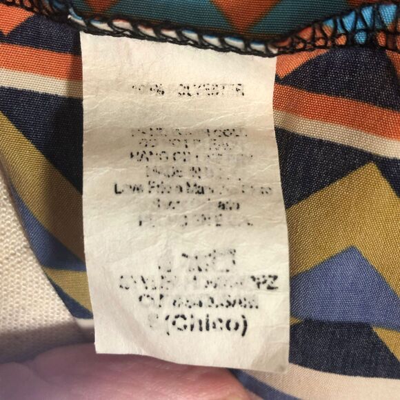 Anthropologie Geometric Orange Mini Shift Dress Size S - Picture 4 of 5